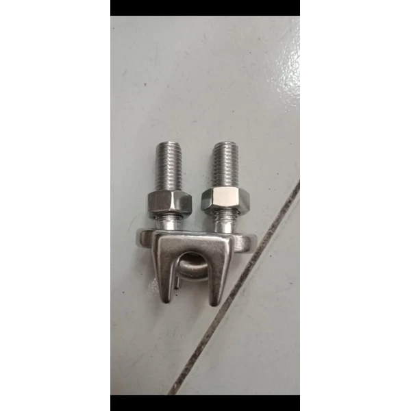 Wire clip stainless 8mm buldog